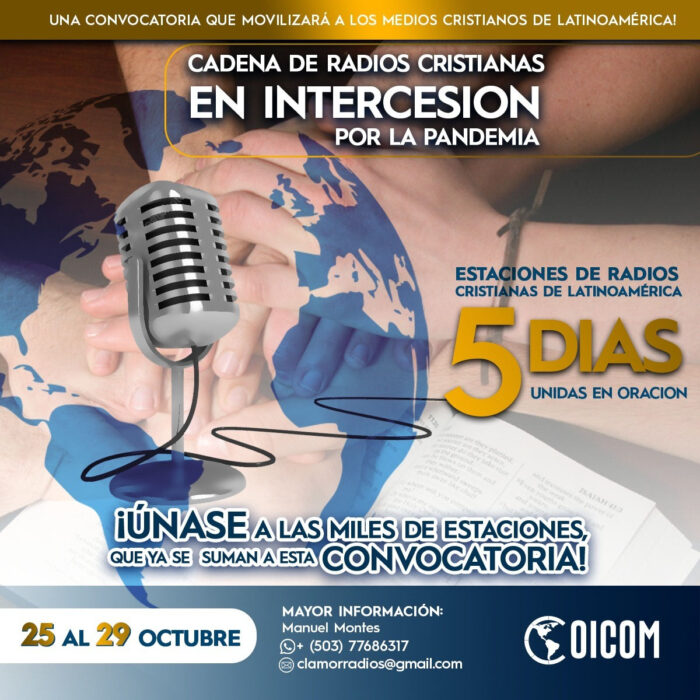 Convocatoria para medios cristianos: Unidos en Oración e Intercesión 2