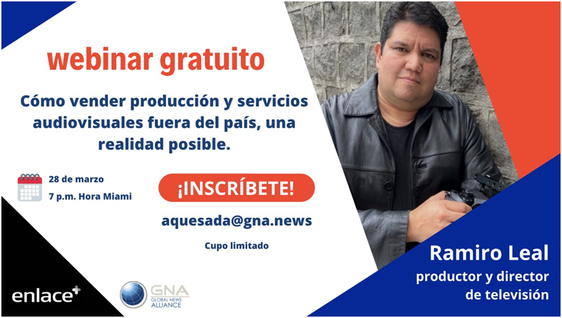 Webinar gratuito capacita para vender servicios audiovisuales fuera del país