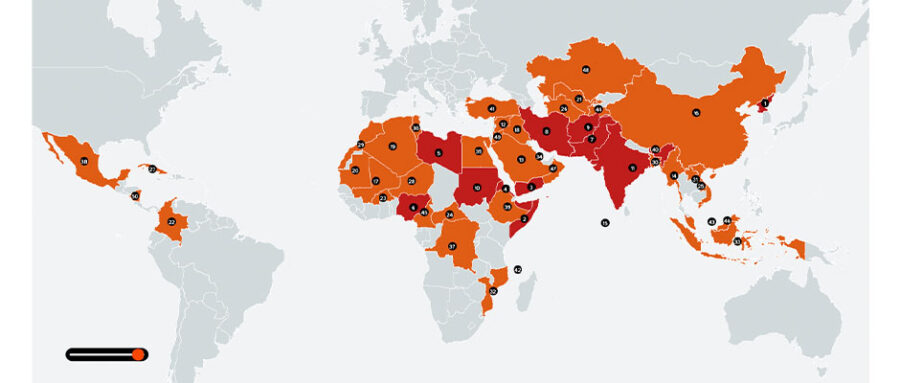 Cuatro países latinoamericanos en la Lista Mundial de la Persecución 2023