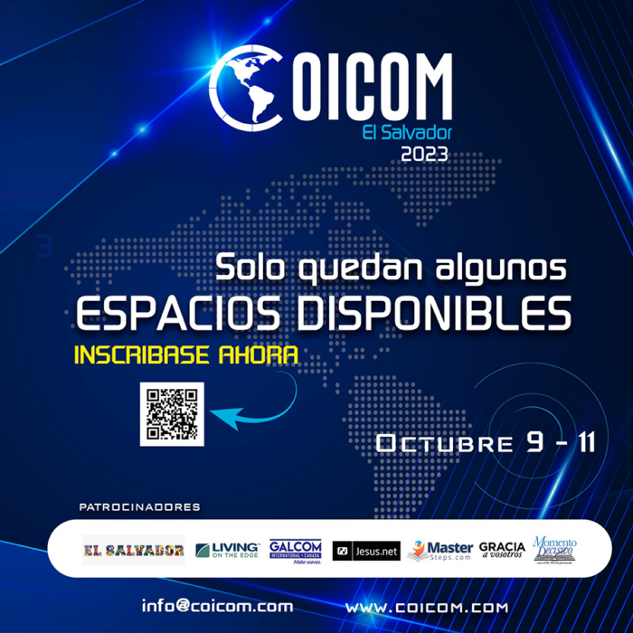 A SOLO SEIS DÍAS DEL CONGRESO COICOM 2023 SOLO NOS QUEDAN ALGUNOS CUPOS 9
