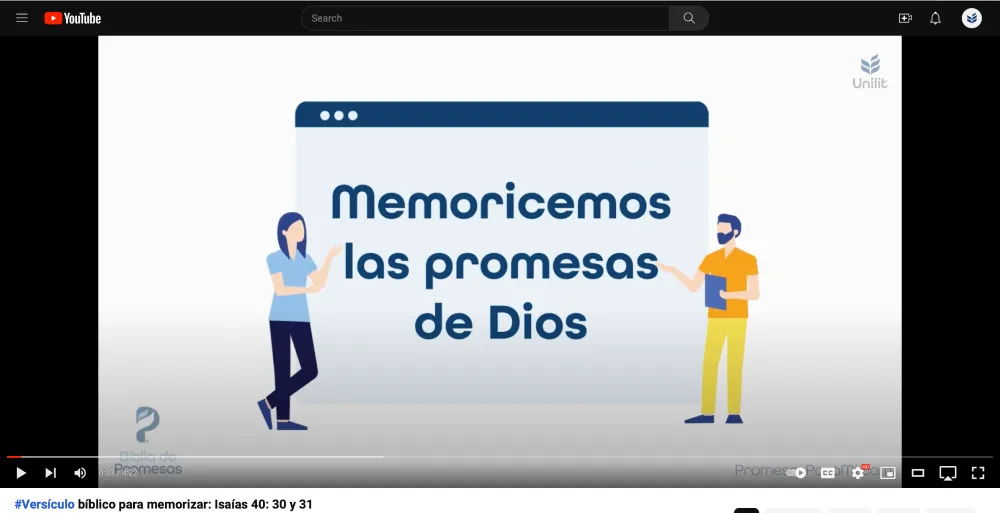 Editorial Unilit lanza videos para la memorización de promesas bíblicas