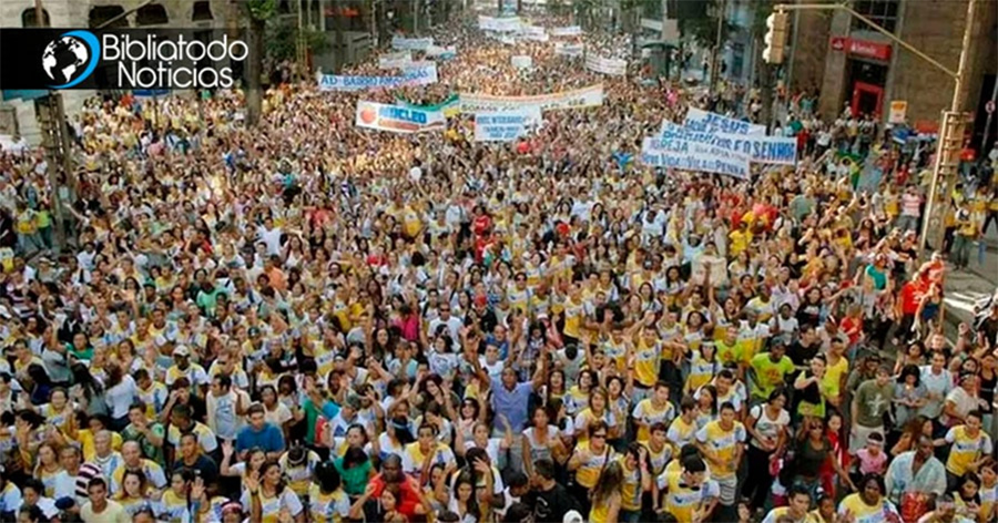 Marcha para Jesús 2024 inunda Río de Janeiro con miles de cristianos exaltando al Señor 3