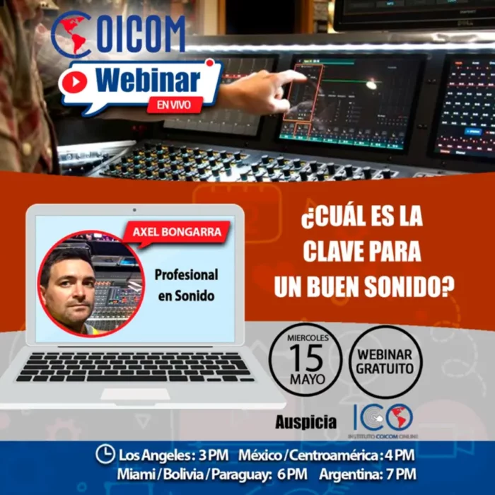 ICO invita al webinar: ¿Cuál es la clave para un buen sonido?