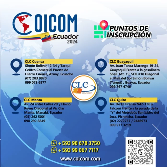 PUNTOS DE INSCRIPCIÓN HABILITADOS EN ECUADOR 3 PUNTOS DE INSCRIPCIÓN HABILITADOS EN ECUADOR 3