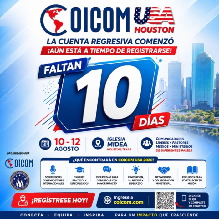 CUENTA REGRESIVA PARA COICOM USA 2026: FALTAN SOLO 10 DÍAS PARA EL GRAN ENCUENTRO EN HOUSTON 2 CUENTA REGRESIVA PARA COICOM USA 2026: FALTAN SOLO 10 DÍAS PARA EL GRAN ENCUENTRO EN HOUSTON 2