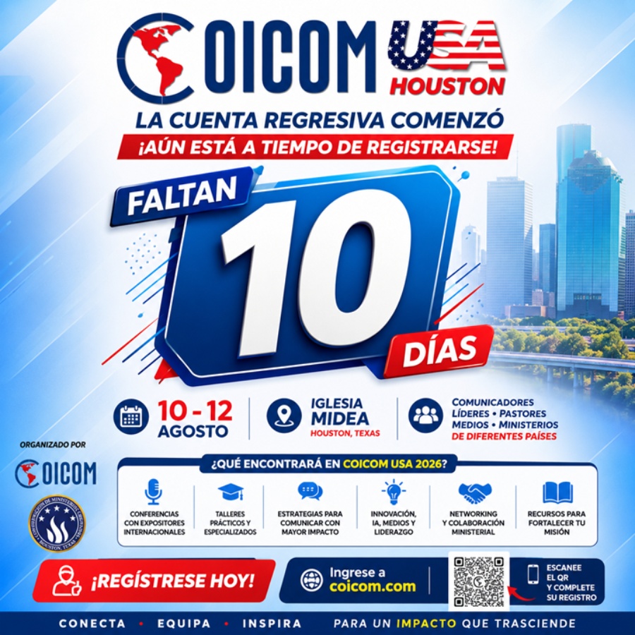 CUENTA REGRESIVA PARA COICOM USA 2026: FALTAN SOLO 10 DÍAS PARA EL GRAN ENCUENTRO EN HOUSTON 6