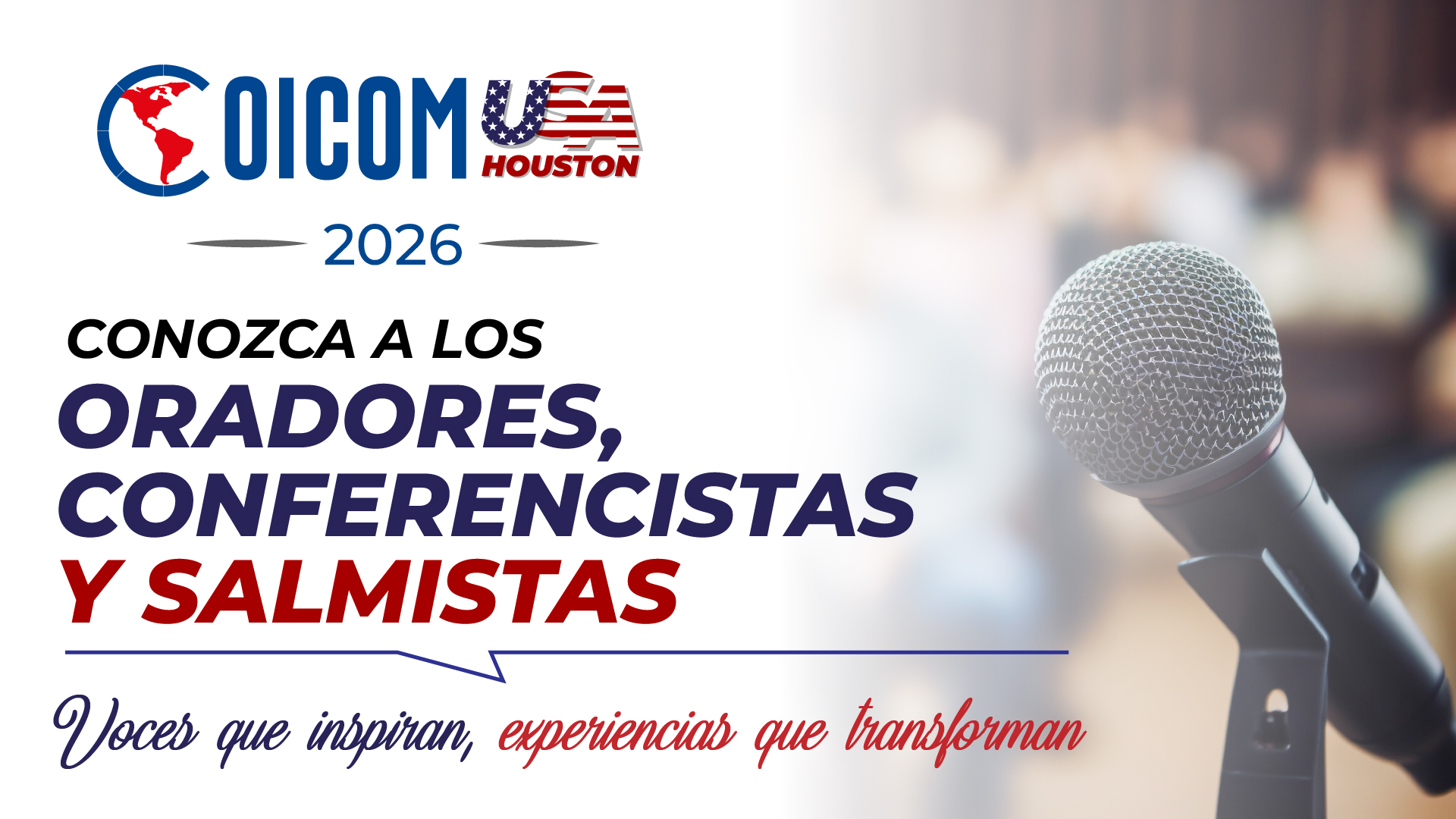 COICOM USA 2026 REUNIRÁ A DESTACADOS ORADORES, CONFERENCISTAS Y SALMISTAS DE TODA IBEROAMÉRICA